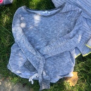 Victoria's Secret Heathered Gray Knit Top